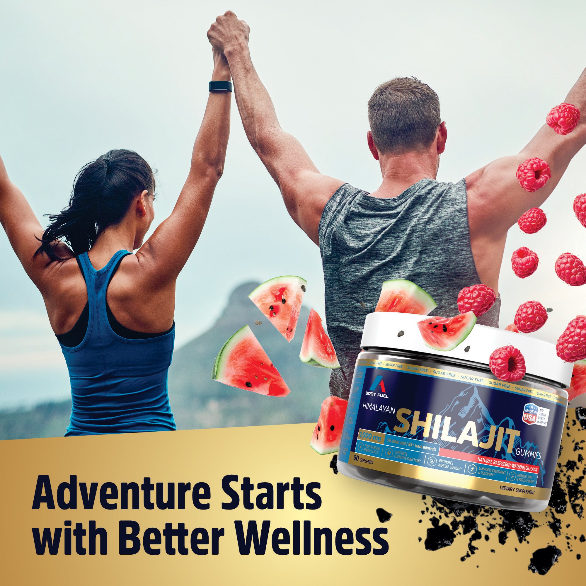 Pure Himalayan Shilajit Gummies – Natural Energy, Vitality & Immune Support