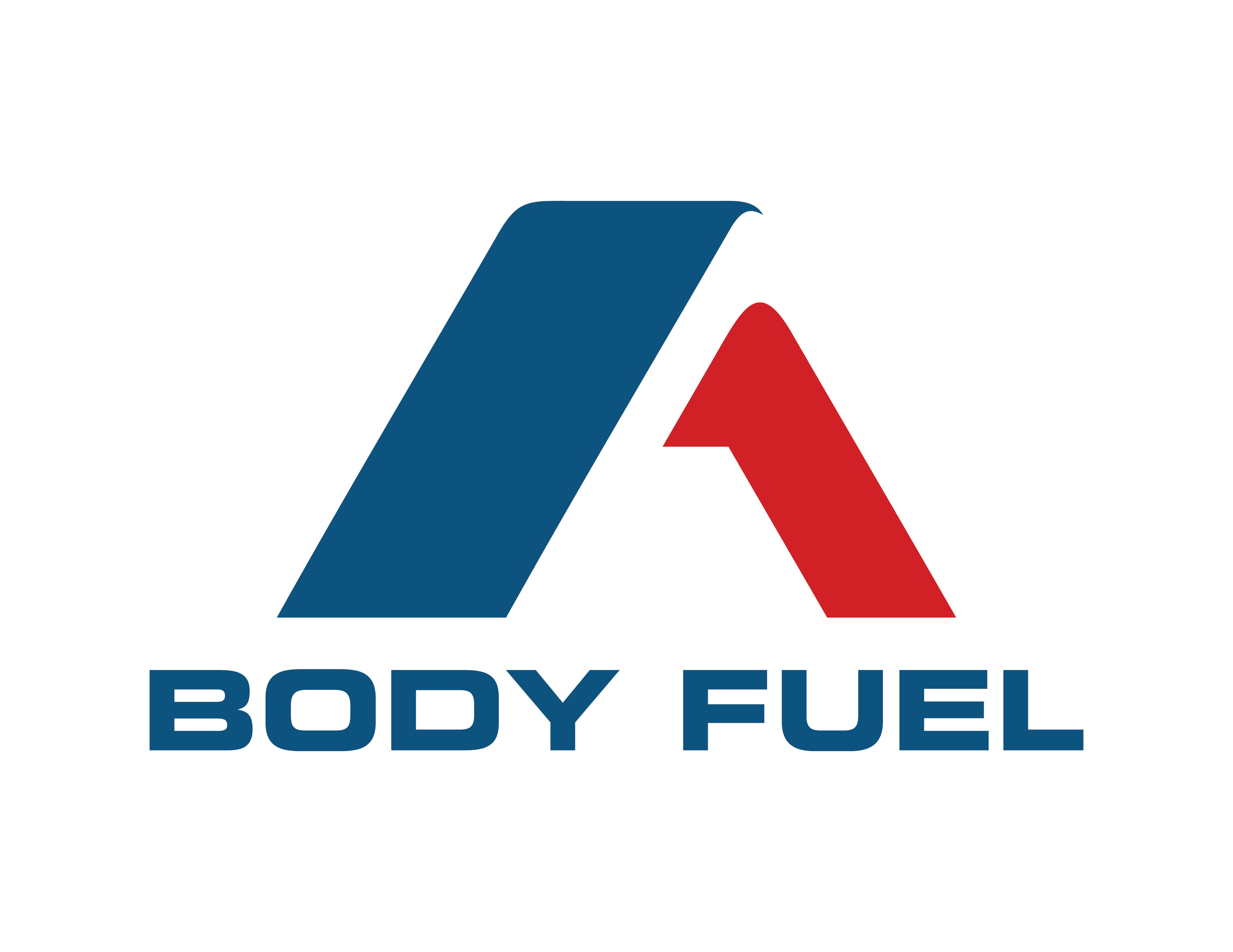 Body Fuel logo with blue and red design on a white background