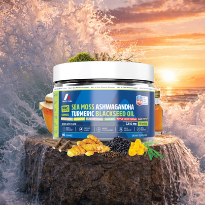 10-in-1 Sea Moss Gummies with Black Seed Oil & Ashwagandha