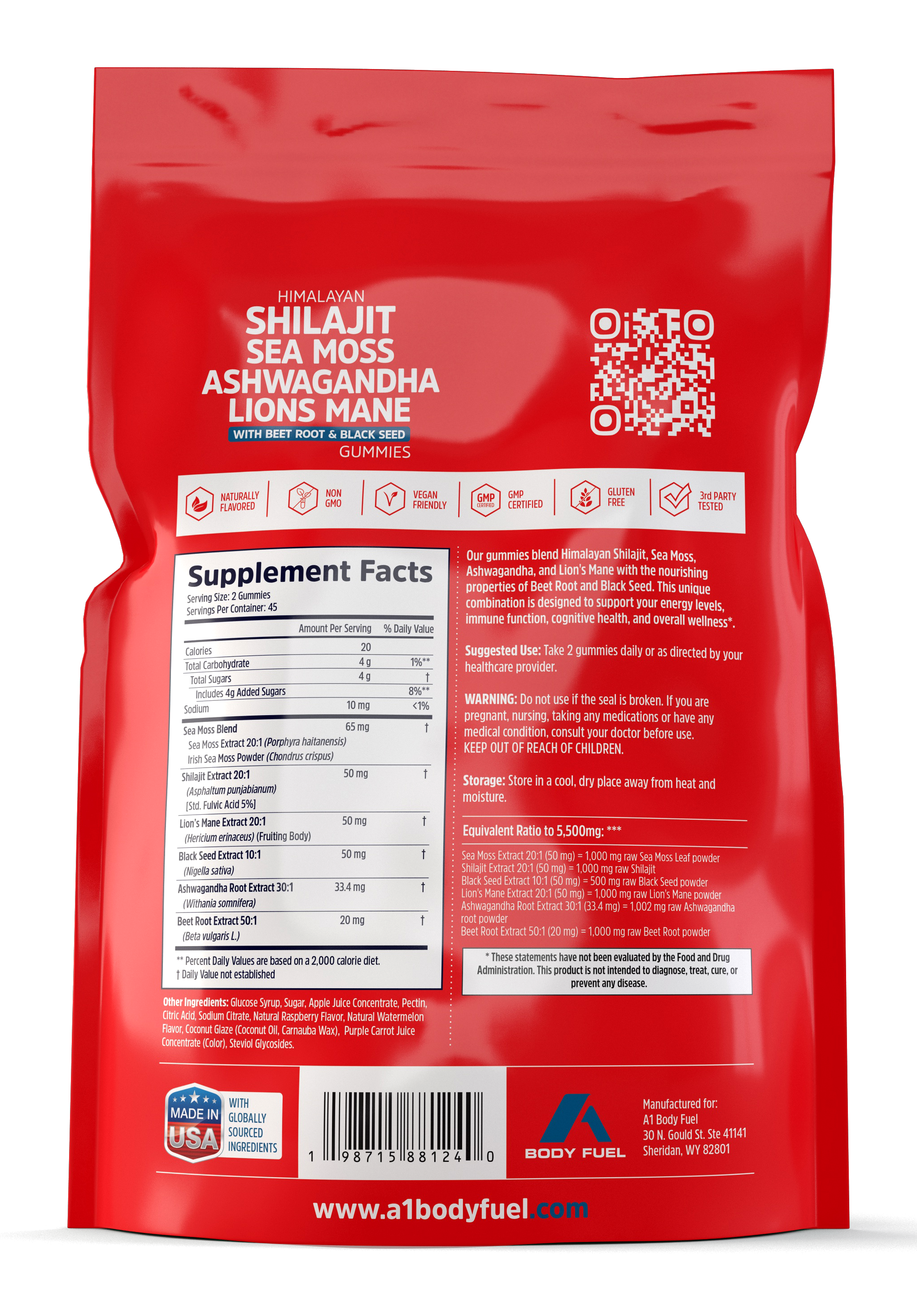 Mind & Body Fuel Gummies