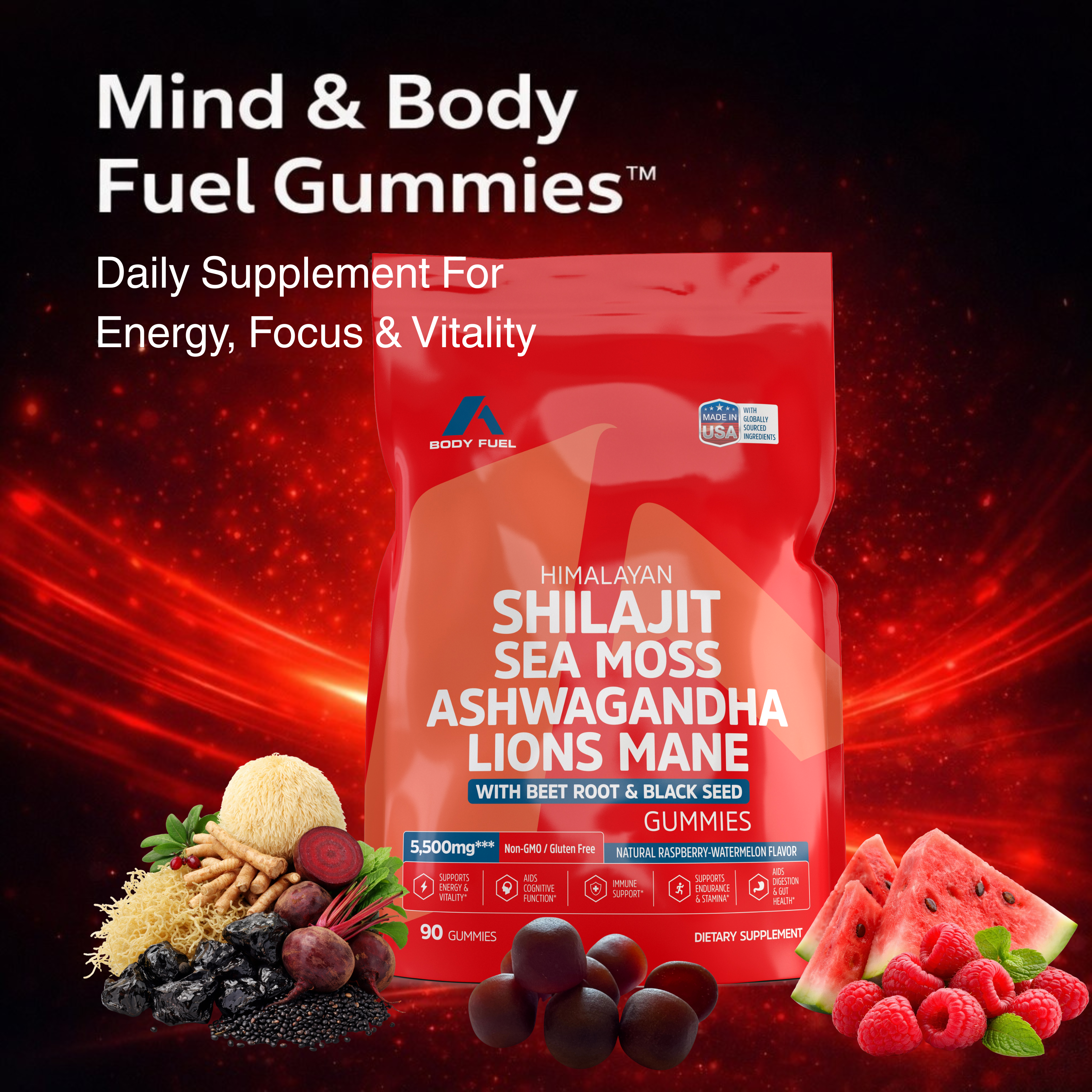 Mind & Body Fuel Gummies