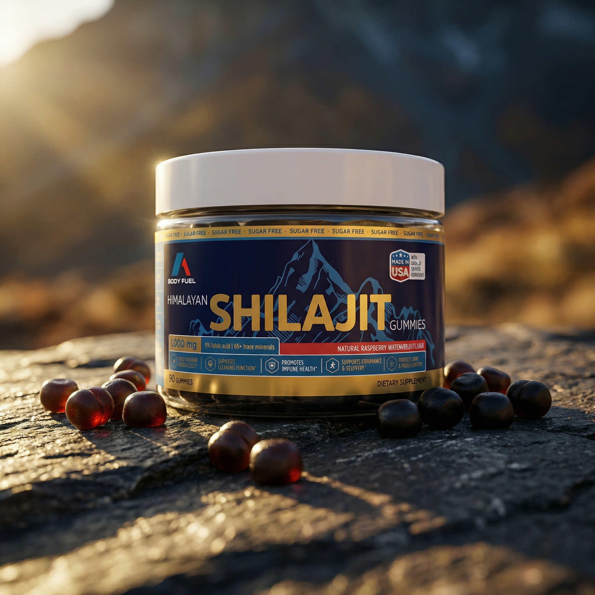 Himalayan Shilajit Gummies – Sugar-Free Fulvic Acid Mineral Support