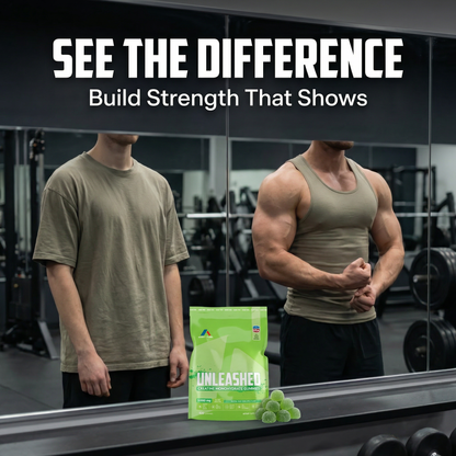 Unleashed Creatine Gummies – 5,000mg Creatine Monohydrate – Sugar-Free Green Apple