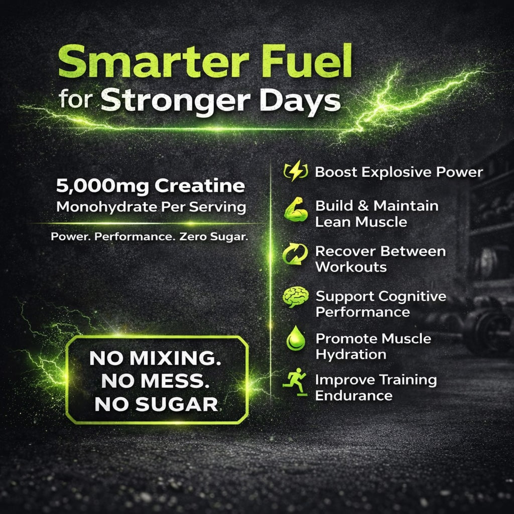 Unleashed Creatine Gummies Sugar Free - Green Apple