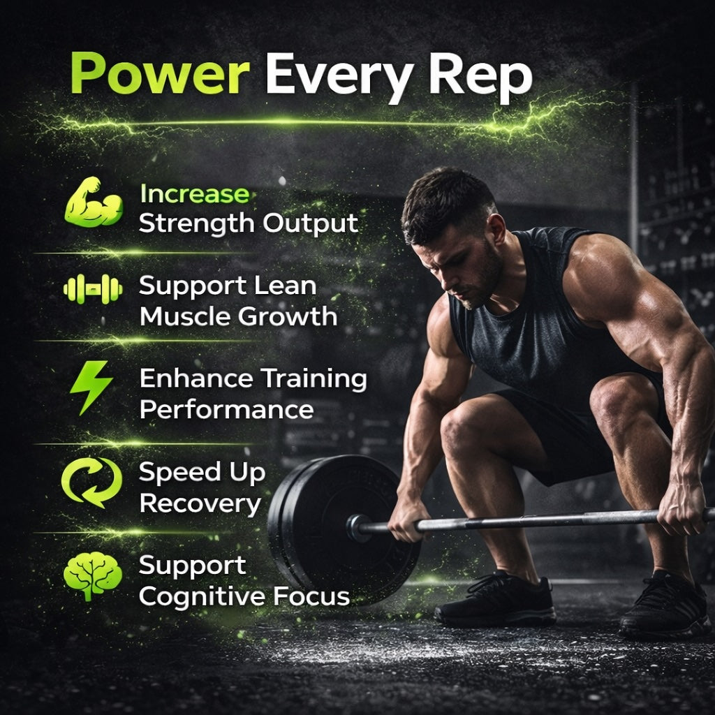 Unleashed Creatine Gummies Sugar Free - Green Apple