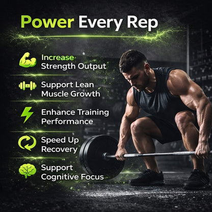 Unleashed Creatine Gummies Sugar Free - Green Apple